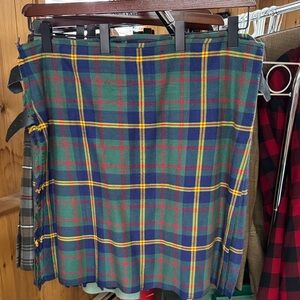 Vibrant USMC  Tartan Kilt - Green, Yellow, Red